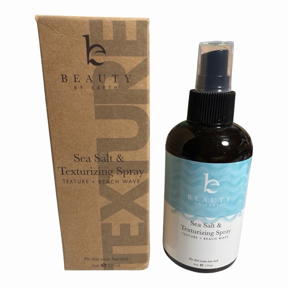 Beauty by Earth Sea Salt Spray for Textured Texturizing Beach Waves Hair New
